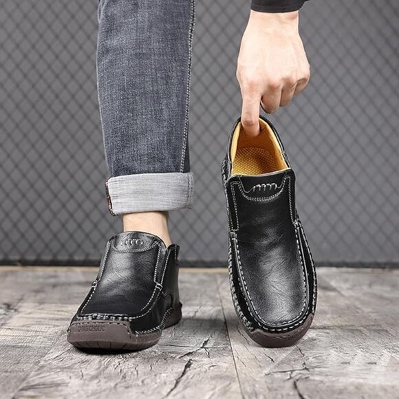NEW! Mens Business High-top Loafers Casual Slip, Lightweight Dress Shoes